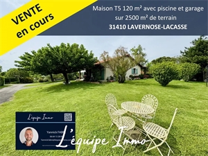 maison-villa à la vente -   31410  LAVERNOSE-LACASSE, surface 120 m2 vente maison-villa - APR714360